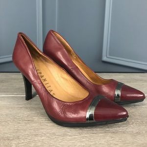 Fabulous Hispanitas Wine Red Leather Pumps